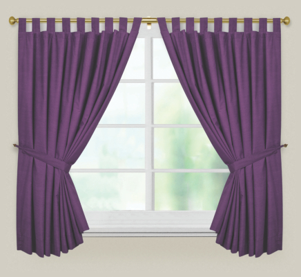 ASDA Purple Curtains - 54 x 66ins, Purple