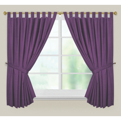 Purple Curtains - 54 x 66ins, Purple