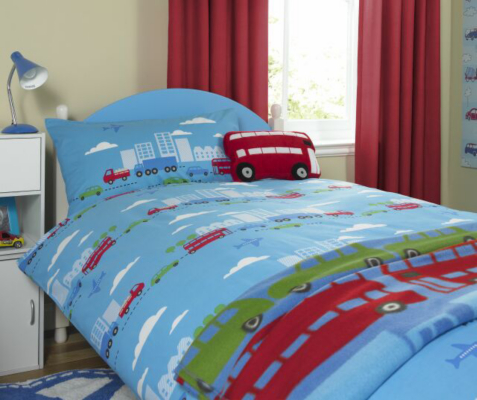 ASDA Blue Transport Curtains - 54 x 66ins, Blue