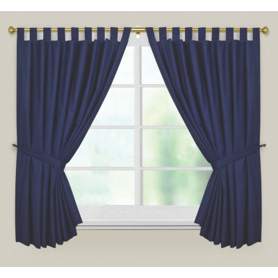 Blue Curtains - 54 x 66ins, Blue MSQCRTPRPB