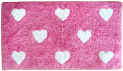 Little Angels Pink Hearts Rug