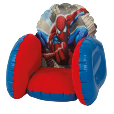 Marvel Spiderman Flocked Chair, Red & Blue Picture