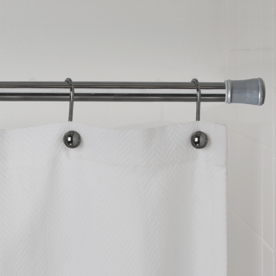 ASDA Chrome Shower Curtain Rail