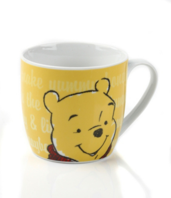 DISNEY Winnie the Pooh 12oz Squat Mug - Pooh, Yellow