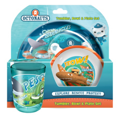 Octonauts Kids Dining Set, Blue and Green 80742/3