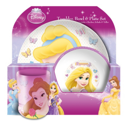 Disney Princess Kids Dining Set, Pink 80716/3