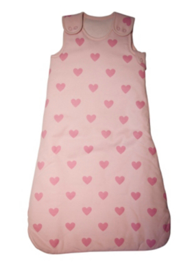 Little Angels Pink Hearts Sleeping Bag