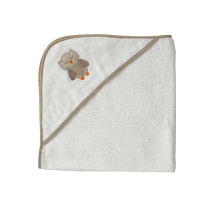 Woodland Hooded Towel, Natural and