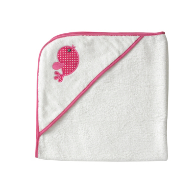 Little Chickie Hooded Towel, Pink