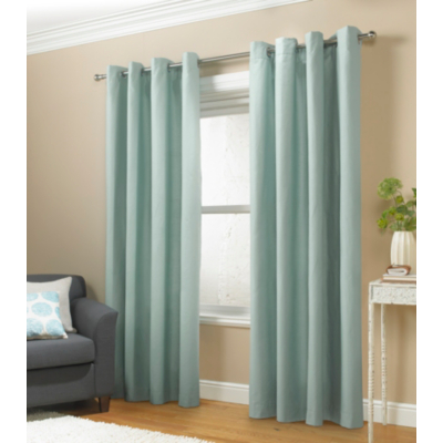 Plain Eyelet Curtains - Fully Lined, Duck