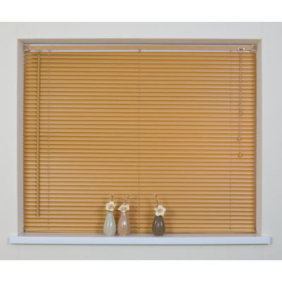 Teak PVC Wood Grain Venetian Blind 25mm -