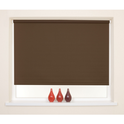 Homestyle Brown Blackout Thermal Roller Blind - 90x160,