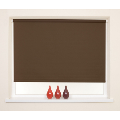 Brown Blackout Thermal Roller Blind - 90x160,