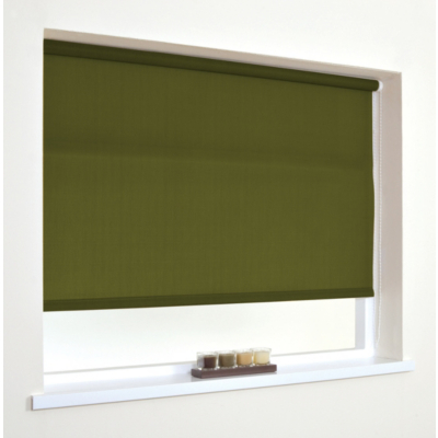 Homestyle Moss Green Straight Edge Roller Blind - 120x160,