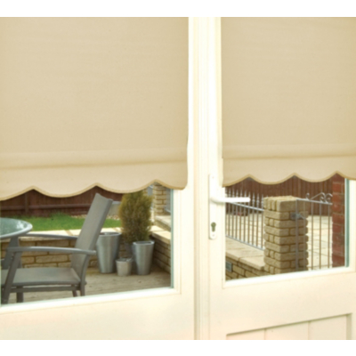 Homestyle Cappuccino Scallop Edge Roller Blind - 150x160,