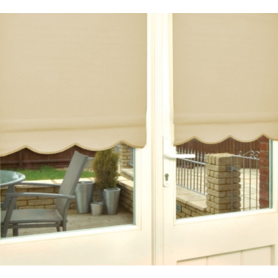 Cappuccino Scallop Edge Roller Blind - 180x160,