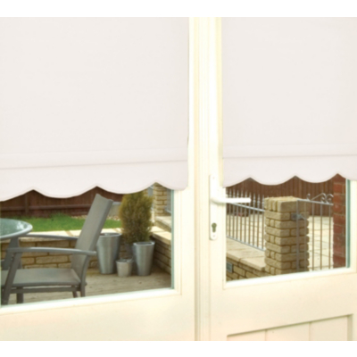 Homestyle Natural Scallop Edge Roller Blind - 120x160,