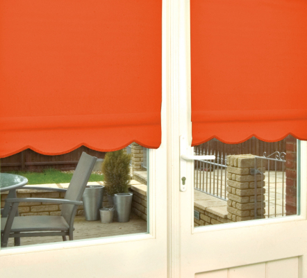 Homestyle Terracotta Scallop Edge Roller Blind - 60x160,