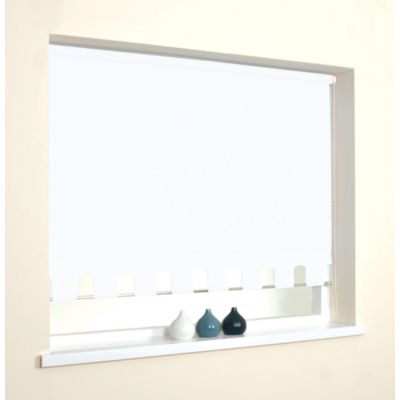 White Castle Edge Roller Blind - 60x160, White