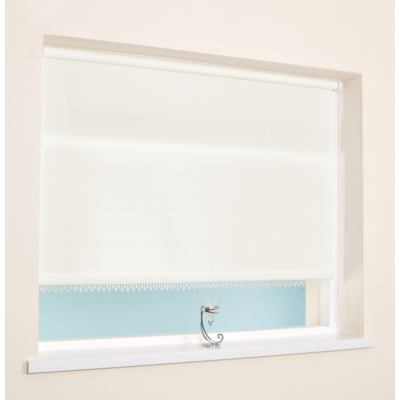 White Beaded Edge Roller Blind - 90x160, White