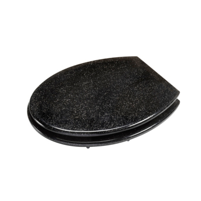 ASDA Black Bling Toilet Seat, Black WL101021ASD