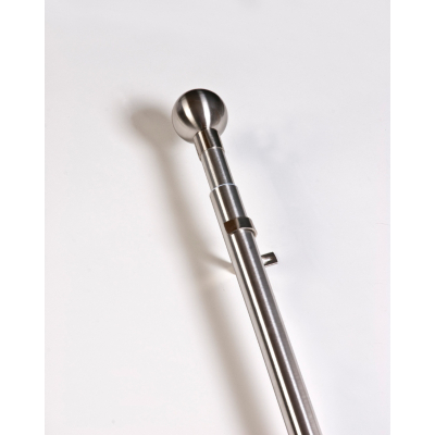 Homestyle Chrome Ball Finial Curtain Pole -