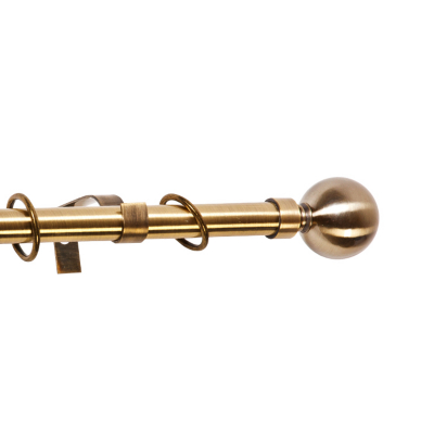 Homestyle Brass Fixed Length Curtain Pole -