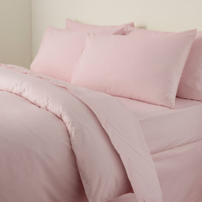 Duvet Cover Pale Pink - Double, Pink