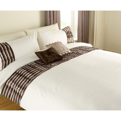 ASDA Pleat Duvet Set Natural Taffeta - Various Sizes