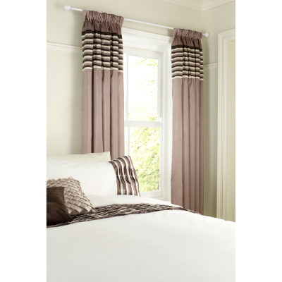 ASDA Pleat Curtains Natural Taffeta - 66 x 72in,