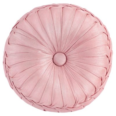 George Home Chinz Pink Round Pleated Cushion