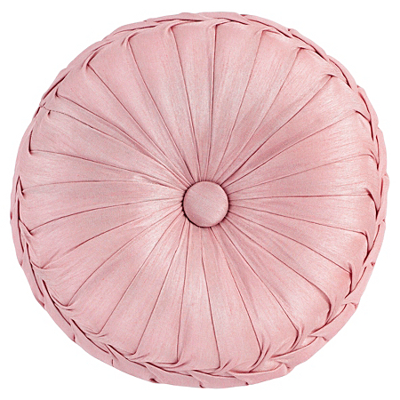 George Home Chinz Pink Round Pleated Cushion