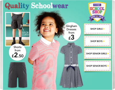 Quality Schoolwear from George Asda