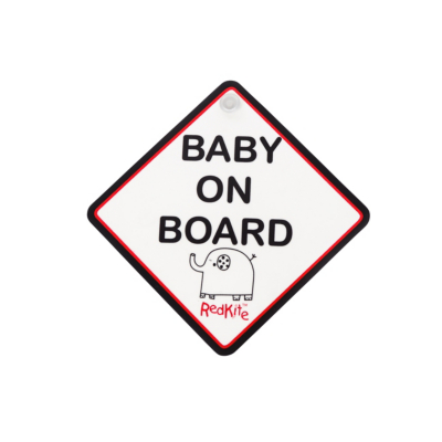 Baby On Board Sign, Black and White BOBS