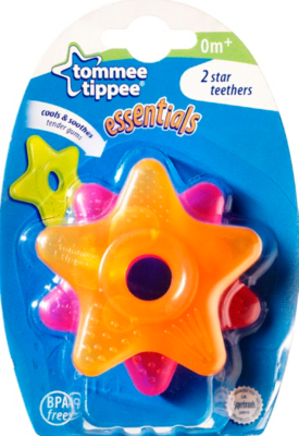 tommee tippee essential basics Waterfilled Star Teethers x2
