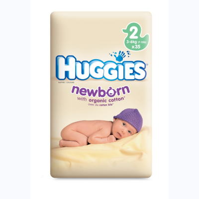 Huggies Newborn Nappies Convenience Pack of 35 Size 2