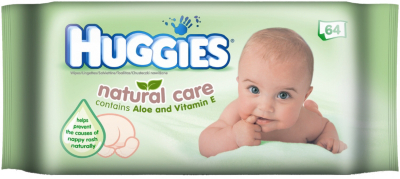 Huggies Natural Care Wipes x 64
