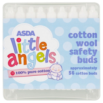 ASDA Little Angels 56 Cotton Wool Safety Buds