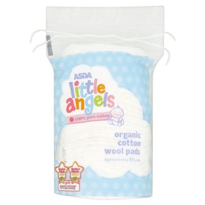 ASDA Little Angels 50 Organic Cotton Wool Pads