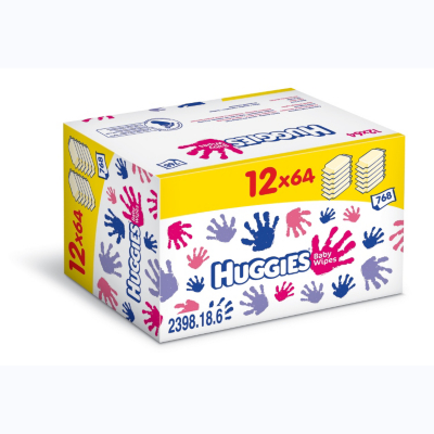 Huggies Everyday 12 Pack Wipes