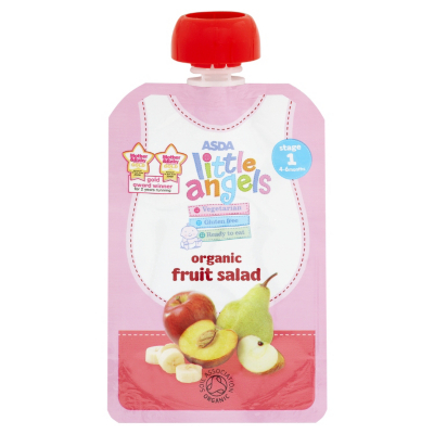 ASDA Little Angels Organic Fruit Salad Fruit Pouch