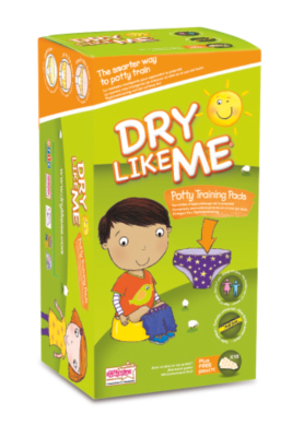 Dry Like Me 18 Toilet Training Pads, Multi 6200