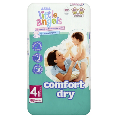 Asda Little Angels Comfort Dry Maxi 48 Nappies