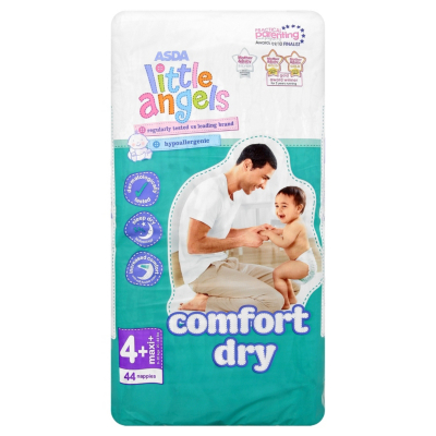 Asda Little Angels Comfort Dry Maxi Plus 44 Nappies