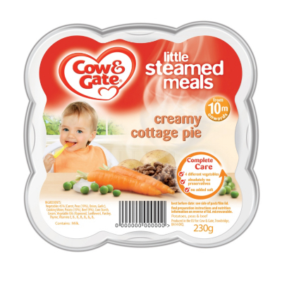 Cow and Gate Steamed Meals Creamy Cottage Pie