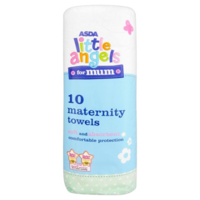 ASDA Little Angels for Mum 10 Maternity Towels