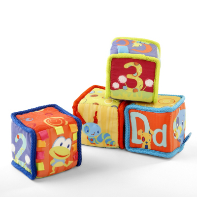 Bright Starts Grab and Stack blocks, blue 9052