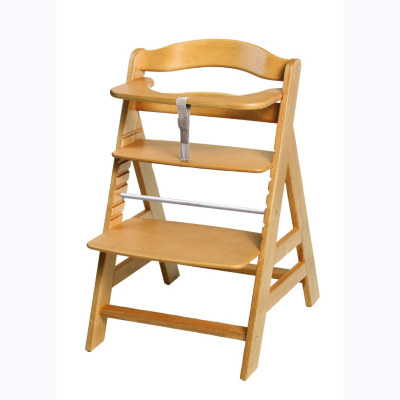 Hauck Alpha Wooden Highchair in Natural, Natural