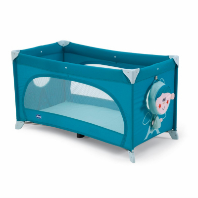 Easy Sleep Travel Cot Light Blue, Blue