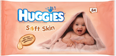 Huggies Soft Skin Wipes x 64